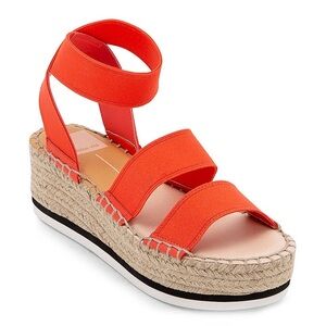 Dolce Vita Lury Espadrille Sandal in Orange